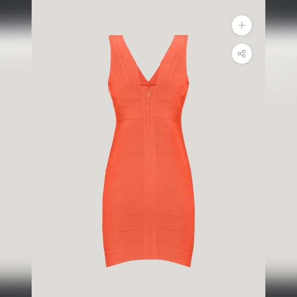 NWT Herve Leger Siren Red Bandage Dress - Picture 7 of 7